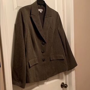 Tahari Dark Brown Women's Blazer18 W